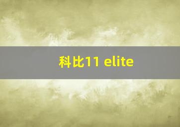 科比11 elite